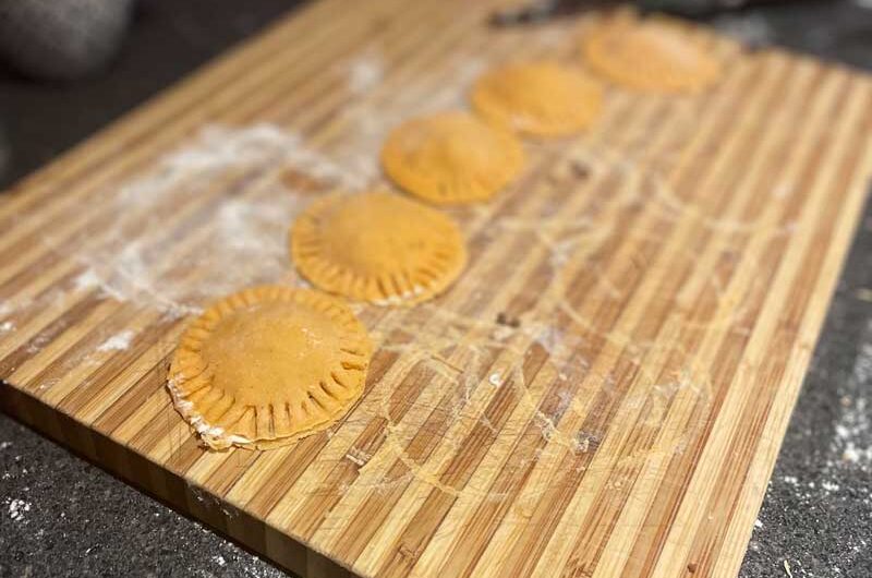 Roasted red pepper ravioli gluten free.